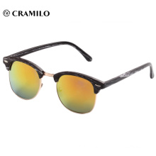 Top sell classic leisure half frame grain sunglasses